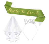 Accessori per addio al nubilato con fascia e velo con diadema, fascia per la futura sposa, decorazioni per addio al nubilato