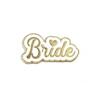 Accessori per addio al nubilato, spilla da sposa, accessori per addio al nubilato, spilla smaltata per il giorno del matrimonio, regalo per feste nuziali, Standard, Zinco