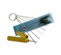 Accessori per aerografi Set di spazzole per pulizia e aghi per ugelli Acciaio Inox Nylon