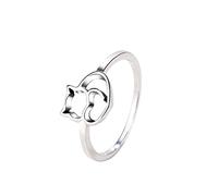 Accessori per anelli a forma di cuore con anello a forma di gatto per donne e ragazze Regalo di compleanno per gioielli per ragazze, 6# Elegante e popolareDesign intelligente