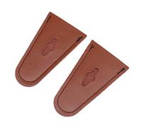 Accessori per Arco, Protezione per la Caduta dell'Arco Protezione per la Punta dell'Arco in Pelle Facile da Installare, una Coppia, Portatile, Resistente all'usura per la Caccia con l'Arco Ricurvo