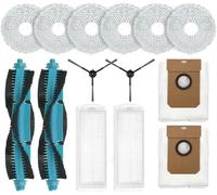 Accessori per aspirapolvere Cecotec Conga 11090 Spin Revolution Robot, spazzola laterale di ricambio, filtro HEPA, panno per pulizia per Conga 11090 contiene 2 spazzole principali, 2 filtri, 2