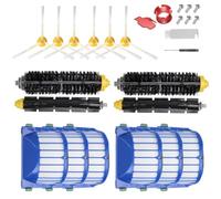 Accessori per aspirapolvere compatibili con iRobot Roomba 675 670 665 690 692 694 671 677 650 655 614, le parti di ricambio includono 2 spazzole principali, 6 filtri Hepa, 6 spazzole laterali