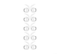 Accessori per Auricolari Compatibili con per samsung per galaxy Buds 4 Pro - Ganci in Morbido Silicone Antiurto per Allenamento Intenso - Coperture Sicure Confortevoli 5 Paia(White)
