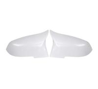 Accessori per auto 2 Pezzi Nero Di Carbonio Tappo Copertura Dello Specchio Retrovisore Per BMW Per 3-SER Per F35 2013-2019 Assist Sostituzione Dell'alloggiamento(White)