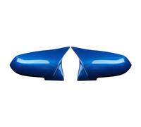 Accessori per auto 2 Pezzi Nero Di Carbonio Tappo Copertura Dello Specchio Retrovisore Per BMW Per 3-SER Per F35 2013-2019 Assist Sostituzione Dell'alloggiamento(Blue)