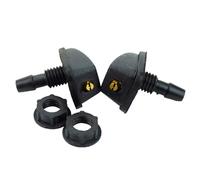 accessori per auto 2 Pz/set Auto Parabrezza Anteriore Ugello Tergicristallo Jet Spruzzatore Kit Sprinkler Acqua Fan Beccuccio Copertura Rondella Universale Presa Di Regolazione