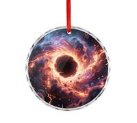 Accessori per auto, antimateria, nebulosa, buco nero, con stampa, ciondolo per specchietto retrovisore, adatto per decorare alberi di Natale, uffici, camini, interni auto o ovunque tu voglia decorare