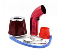 Accessori Per Auto Filtro Aria 76 Mm Tubo Aspirazione Fredda Ad Alto Flusso Kit Filters Filtro Aria(Red)