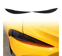 Accessori per Auto Interni Adesivo decorativo per sopracciglia posteriori nere per Toyota GR per Supra MK5 A90 2019-2023(Black)