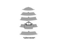 Accessori per Auto Interni Per Benz W164 M ML GL 300 350 450 500 2005-2011 Cruscotto Anteriore Auto Pannello Copertura Griglia Ventilazione Dell'aria Condizionata(Gray NO.2)