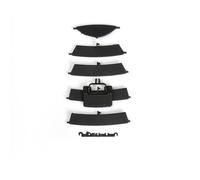 Accessori per Auto Interni Per Benz W164 M ML GL 300 350 450 500 2005-2011 Cruscotto Anteriore Auto Pannello Copertura Griglia Ventilazione Dell'aria Condizionata(Black NO.1)