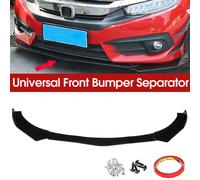 Accessori per auto Kit corpo labbro paraurti anteriore universale per auto Spoiler Splitter Diffusore 5 pezzi Splitter in plastica ABS
