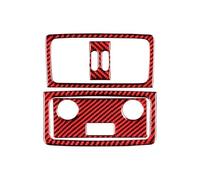 Accessori Per Auto Per BMW Serie 5 E60 2004-2010 Rivestimento Interno In Fibra Di Carbonio Per La Cornice Della Bocchetta Ventilazione Posteriore interna Center(Style A(Red))