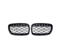 Accessori per auto Per BMW X5 E70 X6 E71 2007 2008 2009 2010 2011 2012 2013 2014 Griglie Superiori Paraurti Anteriore Delle Auto Griglia Da Corsa Parti di ricambio(Diamond-Chrome Black)