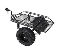Accessori per auto RC, 1/10 Ricambi fai da te Rimorchio RC in metallo Ricambi per auto RC, Rimorchio per rimorchio RC in metallo per SCX10 CC01 D90(black)