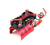 Accessori per Auto RC Compatibile con Axial per SCX10 per Traxxas per TRX4 per Tamiya 1/8 1/10 RC Car Motor Dissipatore di Calore Ventola di Raffreddamento Motore da 36 Mm(Red)