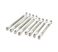 Accessori per auto RC Compatibile Con MN Per MN128 MN86 MN86S MN86K MN86KS G500 1/12 8 Pezzi Asta Di Collegamento In Metallo Pull Rod Linkage Set RC Auto Aggiornamento Parti Accessori(Silver)