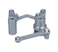 Accessori per auto RC Compatibile Con Traxxas Per Slash 4x4 RC Car Upgrade Parts Accessories, Leva A Squadra Dello Sterzo In Alluminio E Set Di Collegamento Di Trascinamento Servo Saver(Gray)