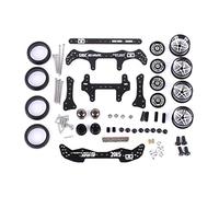 Accessori per Auto RC. per Tamiya Mini 4WD RC Car 1 Set MA/AR Chassis Set con Pneumatici per Ruote (Color : Nero)