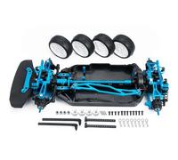 Accessori per Auto RC per Tamiya per TT02 1/10 in Metallo per Telaio Telaio Corpo Borsette Assemblato Set RC per Il Modello di Auto Parti di Aggiornamento Accessori Modificati