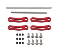 Accessori per auto RC Per TRX4 Per SCX10 Per Capra Per Dodge Per Power Per Wagon 1/10 RC Crawler Per Parti Di Aggiornamento Del Telaio Paraurti Modulare Anteriore Posteriore Metallo Bull Bar(Red)