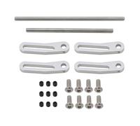 Accessori per auto RC Per TRX4 Per SCX10 Per Capra Per Dodge Per Power Per Wagon 1/10 RC Crawler Per Parti Di Aggiornamento Del Telaio Paraurti Modulare Anteriore Posteriore Metallo Bull Bar(Silver)
