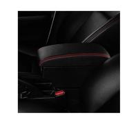 Accessori Per Auto Scatola Portaoggetti Per Bracciolo Console Centrale Per Ricarica USB Retrofit Interni Per Seat Per Mii(B1 Black red)