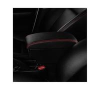 Accessori Per Auto Scatola Portaoggetti Per Bracciolo Console Centrale Per Ricarica USB Retrofit Interni Per Seat Per Mii(C1 Black red)
