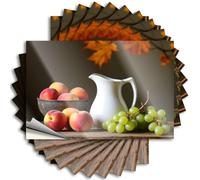 Accessori per auto Una vita morta con pesche, uva e brocca. Adesivi 10 adesivi divertenti per paraurti per adulti (12 x 18 cm)