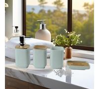 Accessori per bagno 4x set Dispenser di lozioni per le vanità per family