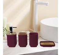 Accessori per bagno 4x set Dispenser di lozioni per le vanità per family