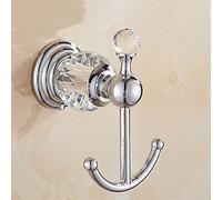 Accessori per bagno moderni set con scaffale per doccia in ottone in cristallo argento Porta della carta da toilette a parete barra da asciugamano e portapacchi per asciugamani eleganti LWX