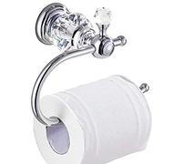 Accessori per bagno moderni set con scaffale per doccia in ottone in cristallo argento Porta della carta da toilette a parete barra da asciugamano e portapacchi per asciugamani eleganti LWX