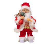 Accessori per bambole Babbo Natale peluche bambole cantano canzoni inglesi Babbo Natale giocattoli per bambini sono belli e belli accessori per la casa delle bambole (rosso, 29 x 17 x 13 cm)
