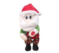 Accessori per bambole in legno, Babbo Natale, peluche per bambole cantano canzoni inglesi, Babbo Natale, giocattoli per bambini, accessori per bambole 36 cm (rosso, 30 x 14 x 13 cm)