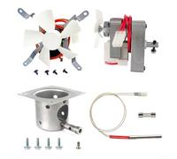 Accessori per barbecue e grill, set di 4 pezzi di ricambio per ventola del motore, kit completo di componenti per barbecue a pellet (120 V, 60 Hz, 1,6 giri/min)