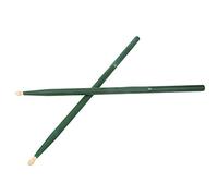 Accessori per batteria, bacchette per batteria non sbiadiscono durevoli per la musica popolare per il jazz(Verde)