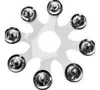 Accessori per batteria Tamburello in acciaio inox Tamburello Tamburello Campane Anelli e piatti Accessori per batteria Enduring per Stacks Effetti Piatti Crash