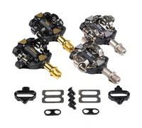 Accessori per bicicletta CNC, pedali autobloccanti e tacchetti per MTB, leggeri, con cuscinetti sigillati in alluminio, parti per ciclismo Argento,D'oroLega di alluminio