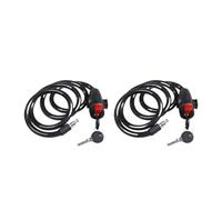 Accessori Per Biciclette Per Moto Cavo A Spirale In Acciaio Universale Lucchetto Per Per Bicicletta Portatile Con Due Chiavi Bloccadisco Lucchetto(2 PCS)