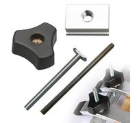 Accessori per binari a T M8 per maschere e dispositivi per la lavorazione del legno, parti di calibro per troncatrice, sega da tavolo e hardware per banco router, morsetti da officina, componenti per