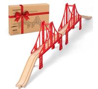 Accessori per binari in legno treno ponte giocattolo set compatibile con tutte le principali marche per bambini 3-5 anni