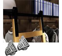 Accessori Per Binari Porte Scorrevoli A Scomparsa - Kit Di Ferramenta Per Scala Scorrevole Biblioteca, Accessori Binari Per Scala Mobile In Tubo Tondo Acciaio Carbonio(Floor Roller Set)