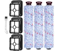 Accessori per Bissell CrossWave, Ricambi per Bissell con 3 Rulli, 3 Filtri di Ricambio e 1 Spazzola di Pulizia, Rullo e Filtri per Bissell CrossWave 17132 2225N 2582N 25821 2519