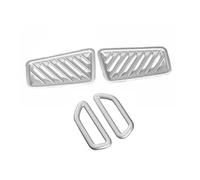 Accessori Per Bocchette Di Ventilazione Del Climatizzatore Del Cruscotto Dell'auto Per Toyota RAV4 XA50 RAV 4 Hybrid 2019 2020 2021 2022 2023 2024 FIXCOR(Argento)
