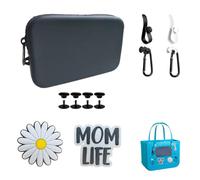 Accessori per borsa Bogg, borsa da toilette in silicone, portafoglio con inserto in silicone morbido per borsa da spiaggia, 2 ciondoli per borsa Bogg, ganci e set portachiavi, nero, Viaggio" O