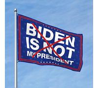 Accessori per camera per ragazzi e adolescenti, bandiera Biden Is Not My President, ornamenti per esterni, accessori per giocatori (60 x 90 cm)