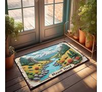 Accessori per camera per ragazzi e adolescenti con cappuccio con montatura: Nature'S Majesty In Nuova Zelanda zerbino divertente decorazione per la casa decorazione camper (65 x 90 cm)