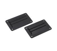Accessori per camper 2 pezzi di griglie di ventilazione for camper, bagni, uffici, barche, yacht, accessori, nero Facile installazione(Black)